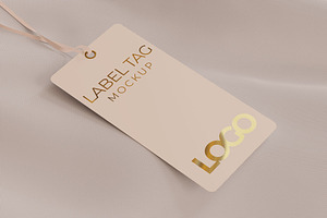 Label Tag Mockup Photoshop Template