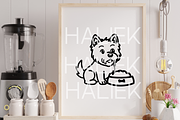 45 Westie Dogs SVG Illustrations, an Animal Illustration by HalieKStudio (Thumbnail 6 of 9)