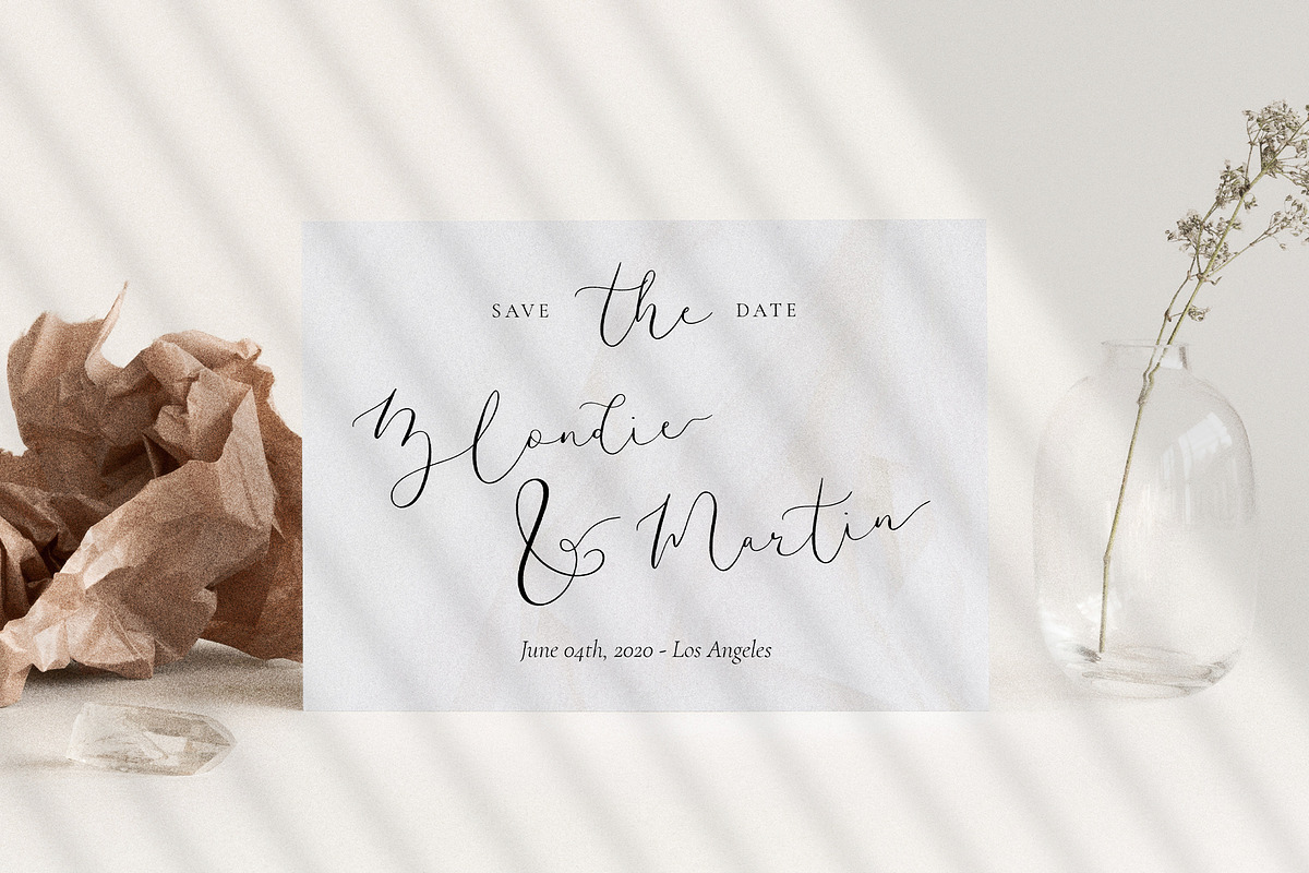Amelie - Chic & Elegant Script Font, a Script Font by SilverStag Type Foundry (Photo 13 of 23)