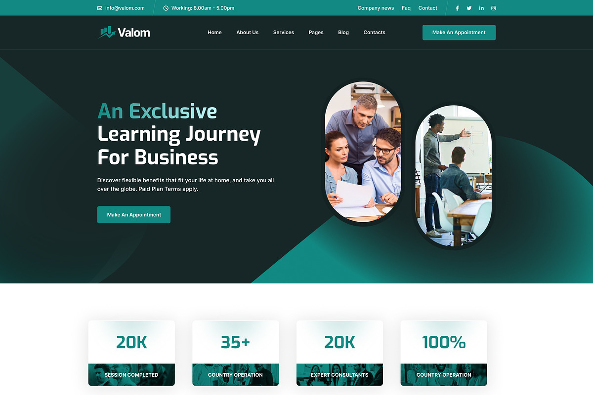 Valom - Consultancy HTML Template, a HTML Template by AliThemes (Photo 4 of 6)