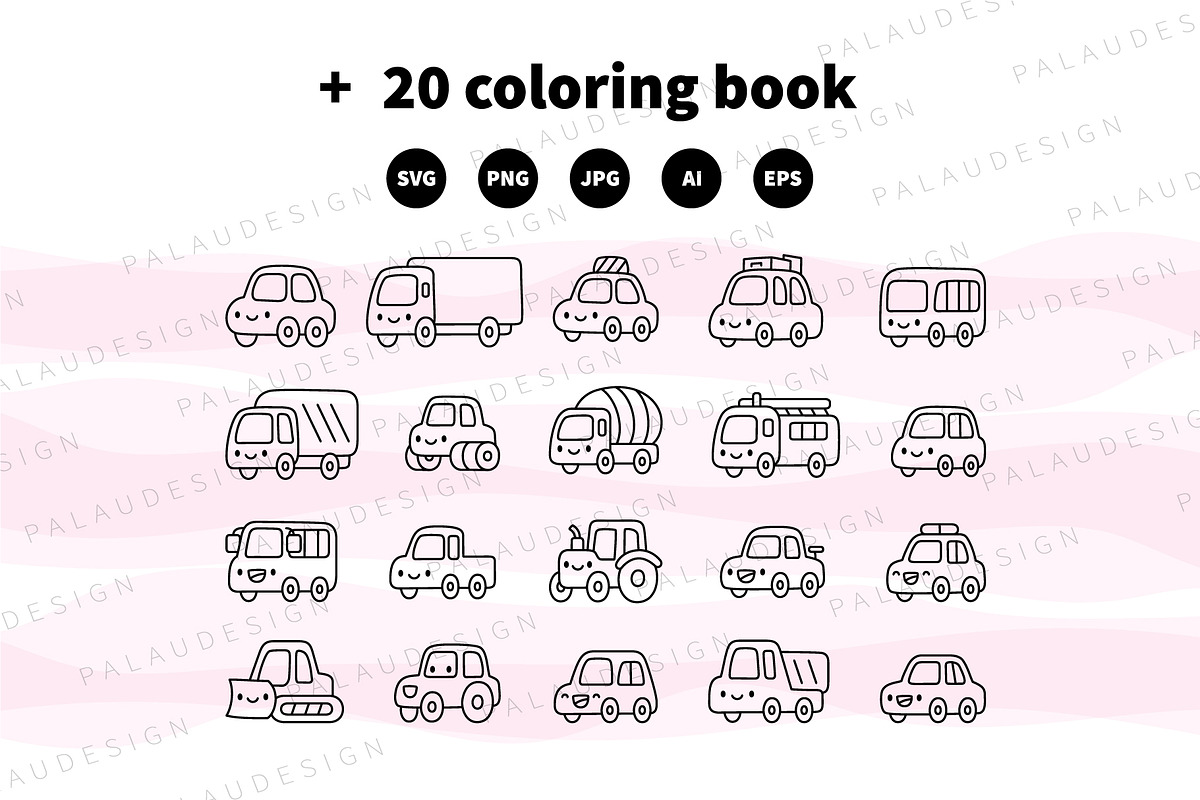 Cute Car Characters, a Transportation Illustration by Palau (Photo 9 of 10)