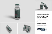 Glass Bottle Mockup, a Product Mockup by bimockup (Thumbnail 1 of 6)