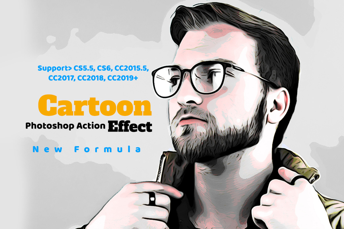 Cartoon Effect Photoshop Action, an Action Add-On by MRI STUDIO (Photo 1 of 12)