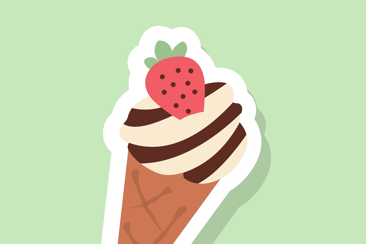 Hand painted bakery set stickers, a Food Illustration by okskukuruza (Photo 3 of 3)