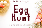 Egg Hunt-decorated font, a Font by Astarte_design (Thumbnail 1 of 6)