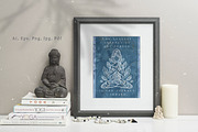 10 Items. Lotus Yoga Set, a Healthcare Illustration by anvinoart (Thumbnail 7 of 7)