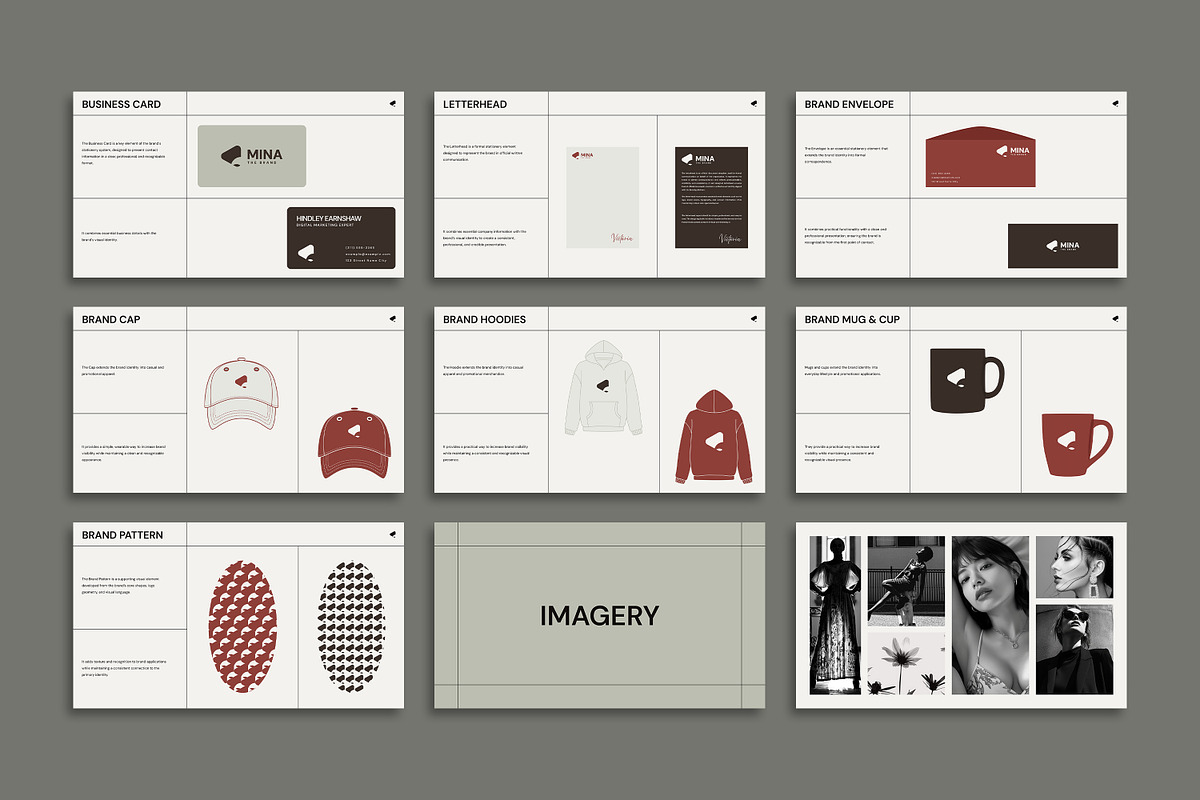 MINA | Brand Guideline Figma & Canva, a Branding & Logo Template by Artisan Vibes (Photo 10 of 11)
