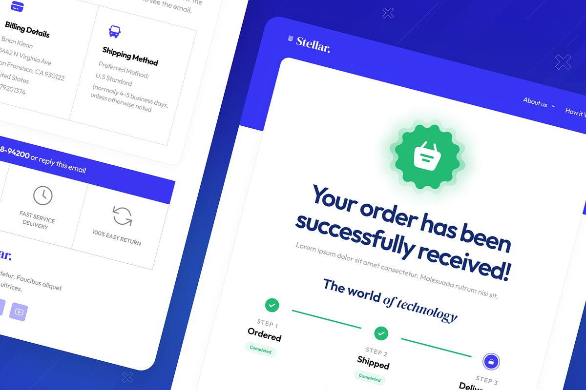 Thanks Order Email Newsletter, an UI Kit Template by SquidPixey (Photo 6 of 6)