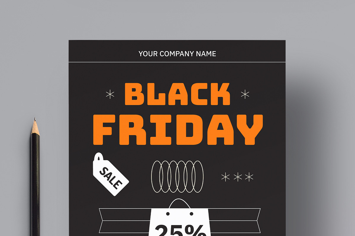 Black Friday Flyer Layout, a Flyer Template by MightyDesign (Photo 4 of 8)