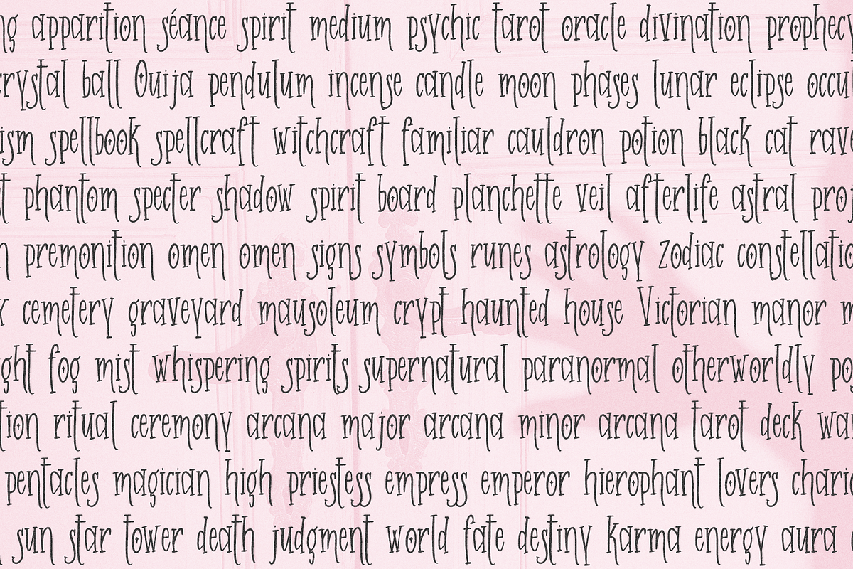 House of Haunts Serif Font, a Serif Font by Beck McCormick (Photo 7 of 10)
