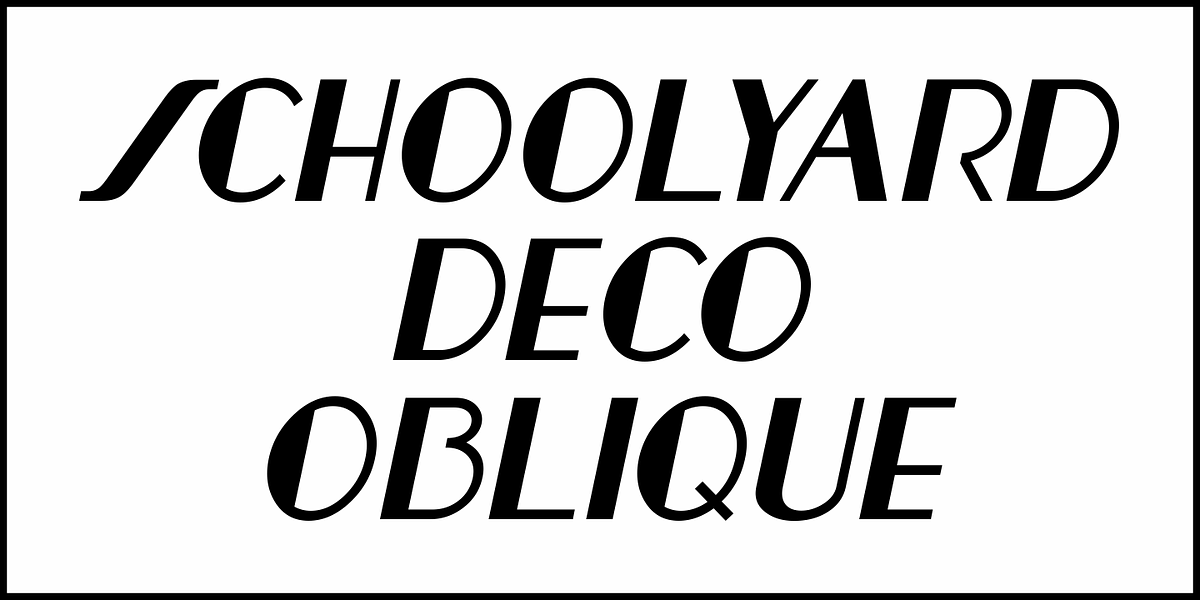 Schoolyard Deco JNL, a Sans Serif Font by Jeff Levine Fonts (Photo 4 of 5)