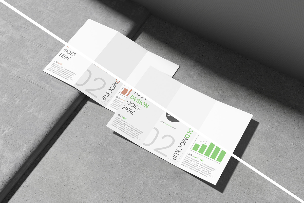 Industrial Trifold Brochure Mockup