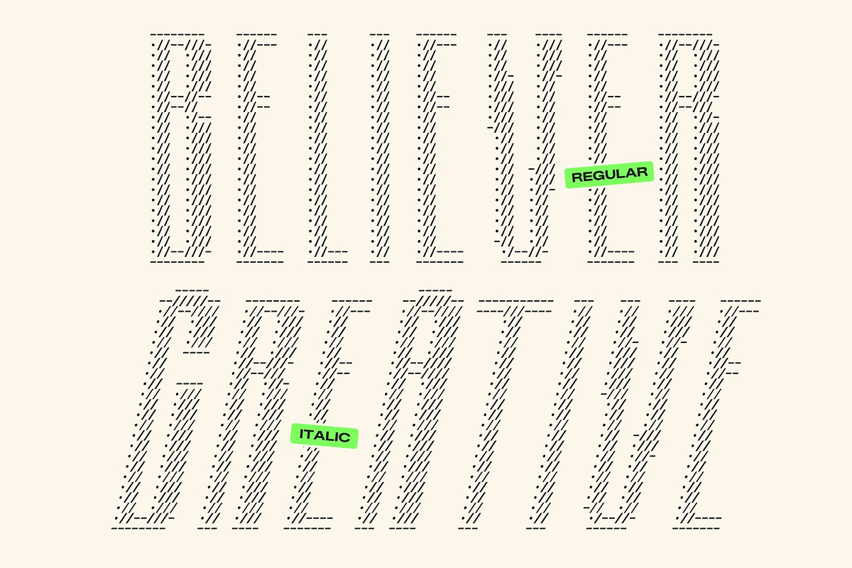 Albercio Ascii, a Sans Serif Font by Craft Supply Co. (Photo 4 of 8)