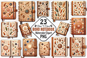 Boho Notebook PNG, Back To School, an Illustration by RobertsArt (Thumbnail 1 of 7)