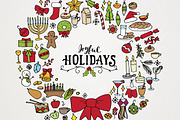 Holiday & Christmas Art Pack, an Illustration by Lemonade Pixel (Thumbnail 1 of 5)