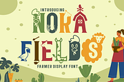 Nora Fields - Farmer Display Font, a Font by PutraCetol Studio (Thumbnail 1 of 11)