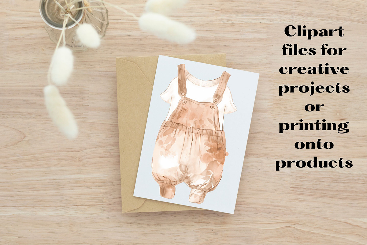 BOHO BABY Shower Neutral Clipart X68, a Person Illustration by Mermaids Cove (Photo 9 of 9)