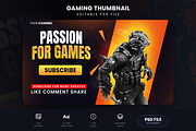 Gaming Youtube Thumbnails, a Social Media Template by Ammad (Thumbnail 3 of 5)