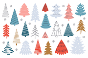 Christmas Trees Illustrations, a Seasonal Illustration by Anna Studio (Thumbnail 9 of 12)