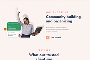 Community conceptual landing page, a Landing Page Template by FoxStore (Thumbnail 6 of 6)