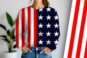 American Patriotic Flag Red White, a Background Graphic by Sharon Schwalbe (Thumbnail 2 of 6)