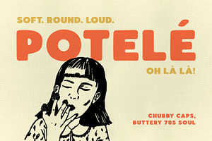 Potelé - Chubby Rounded Display Font, a Sans Serif Font by pixelbuddha.net