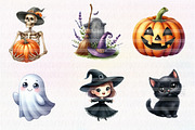 Cute Halloween Clipart, an Illustration by CreationArt (Thumbnail 2 of 5)