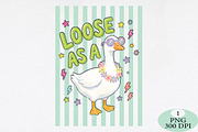 Striped Funny Goose PNG, an Animal Illustration by Daily.Designs (Thumbnail 1 of 6)