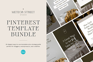 Pinterest Template Bundle for Canva