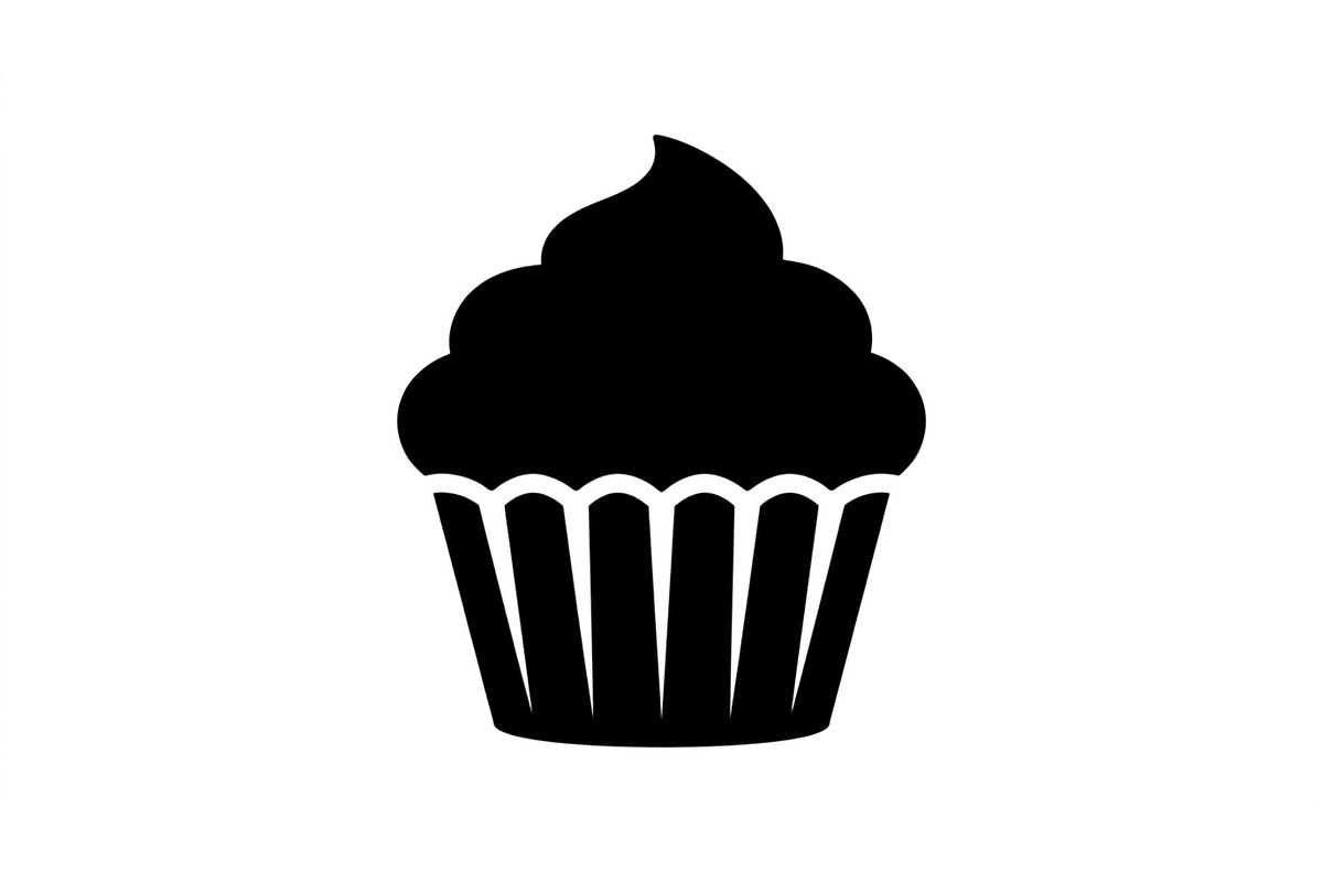 Swirled Cupcake Silhouette Set, an Object Graphic by Designer_Momina (Photo 3 of 3)