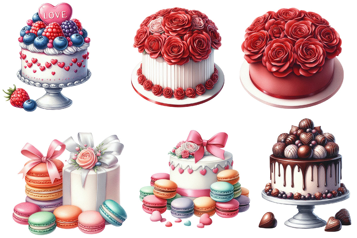 Valentine Clipart Valentine Cake, an Illustration by Designworld (Photo 4 of 6)
