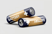 Battery AA Mock-up, a Product Mockup by zippypixelstudio (Thumbnail 3 of 9)