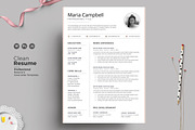 Clean Resume/CV Word, a Resume Template by ResumeDevisers (Thumbnail 2 of 5)