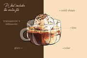 Coffee set. Vector illustrations, a Food Illustration by Svitlo illustrations (Thumbnail 2 of 4)