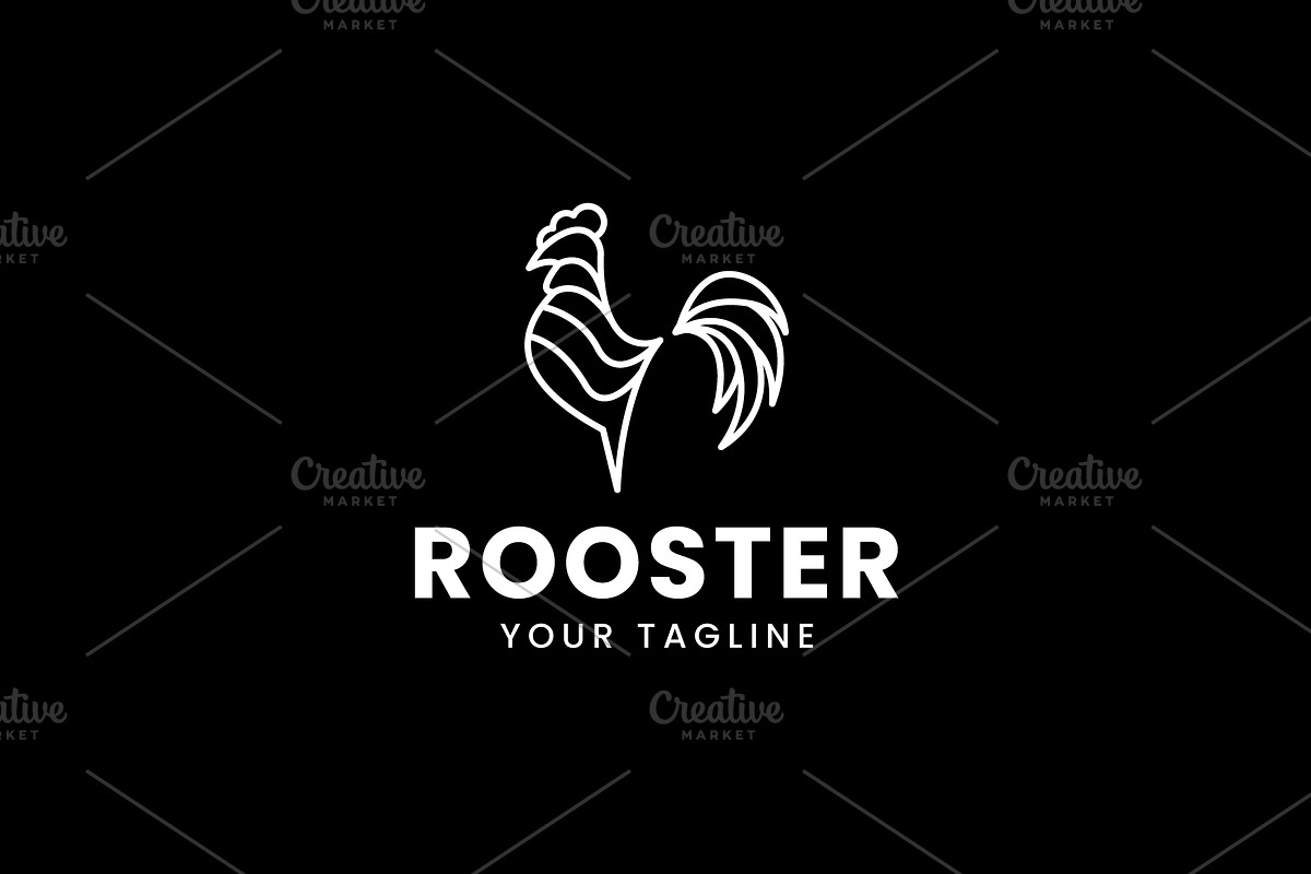 Rooster logo icon illustration, a Branding & Logo Template by Dyn Studio