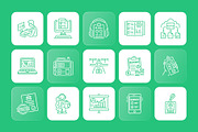 Animated Online Reporting Icon Set, an Outline Icon by Prosymbols (Thumbnail 3 of 5)