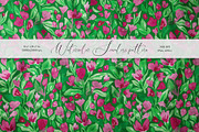 Pink florals seamless pattern, a Pattern Graphic by SirenaArt (Thumbnail 1 of 11)