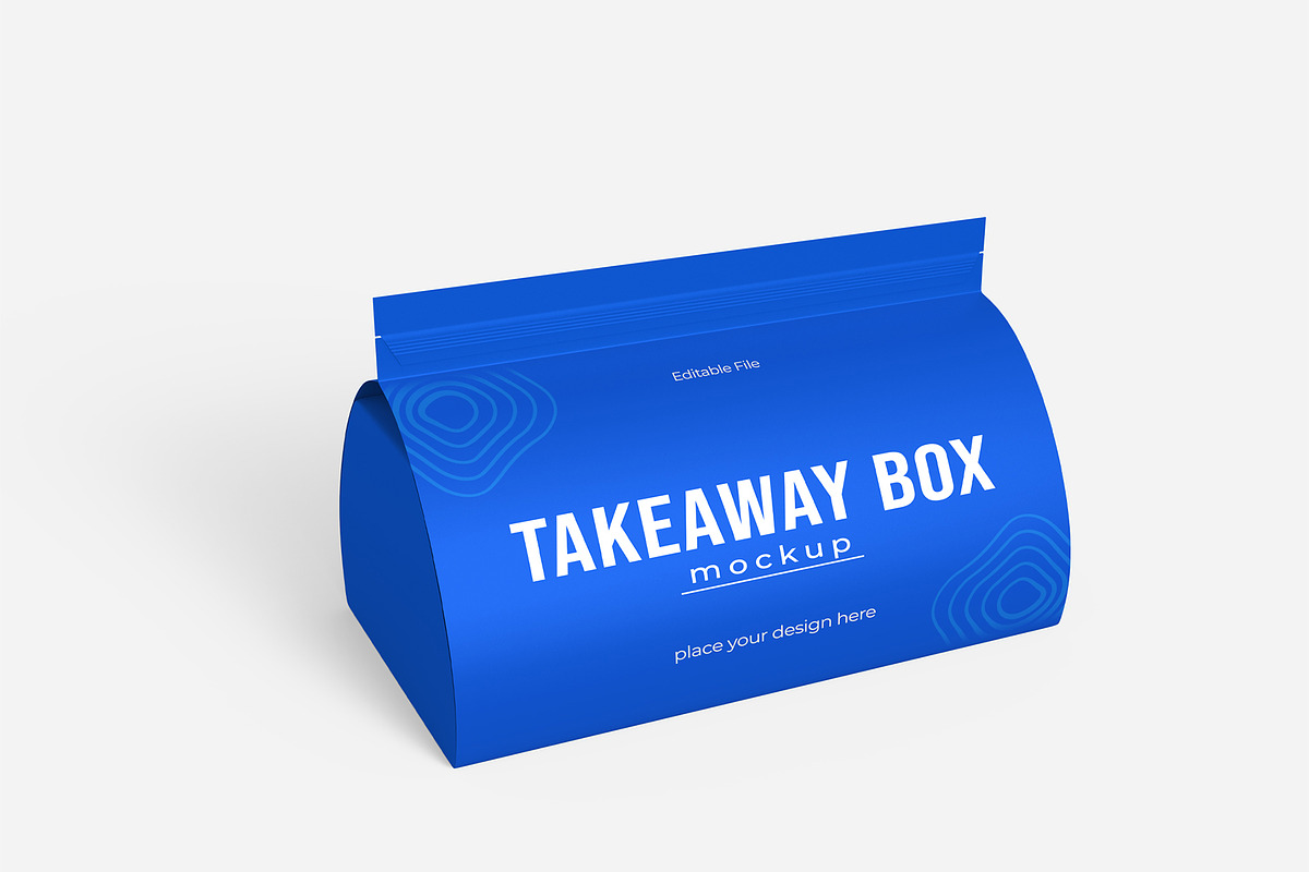 Takeaway Food Box Mockup Pack, a Packaging Mockup by graphypix (Photo 11 of 15)