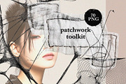 Patchwork Textile Collage Toolkit, an Object Graphic by Marie T (Thumbnail 1 of 11)