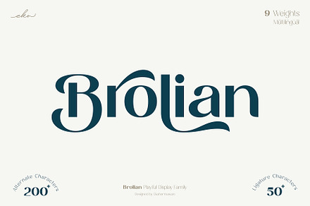 Brolian - Elegant Sans Serif Font