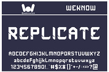 Replicate font
