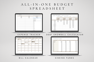 MEGA Budget Spreadsheet Bundle