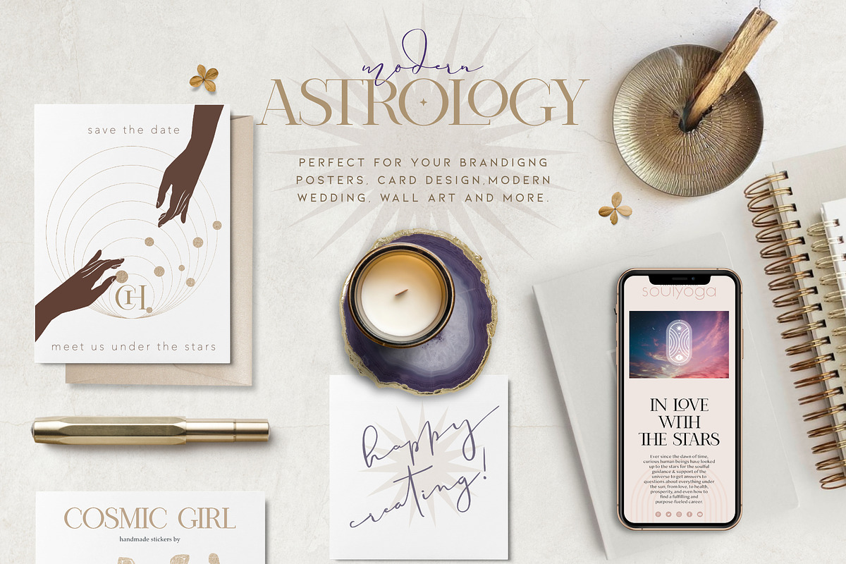 Watercolor Zodiac Galaxy Collection, a Decorative Illustration by beehouse studio (Photo 11 of 13)