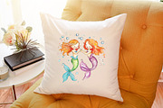 Little Mermaid Under the Sea Clipart, an Illustration by Sublimation Artist (Thumbnail 6 of 6)