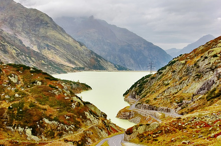 Unusual lake, a Background Photo by kavram