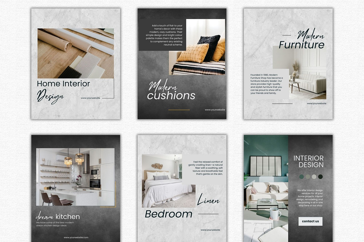 Furniture Shop Canva Templates, a Social Media Template by Talipic Designs (Photo 3 of 5)