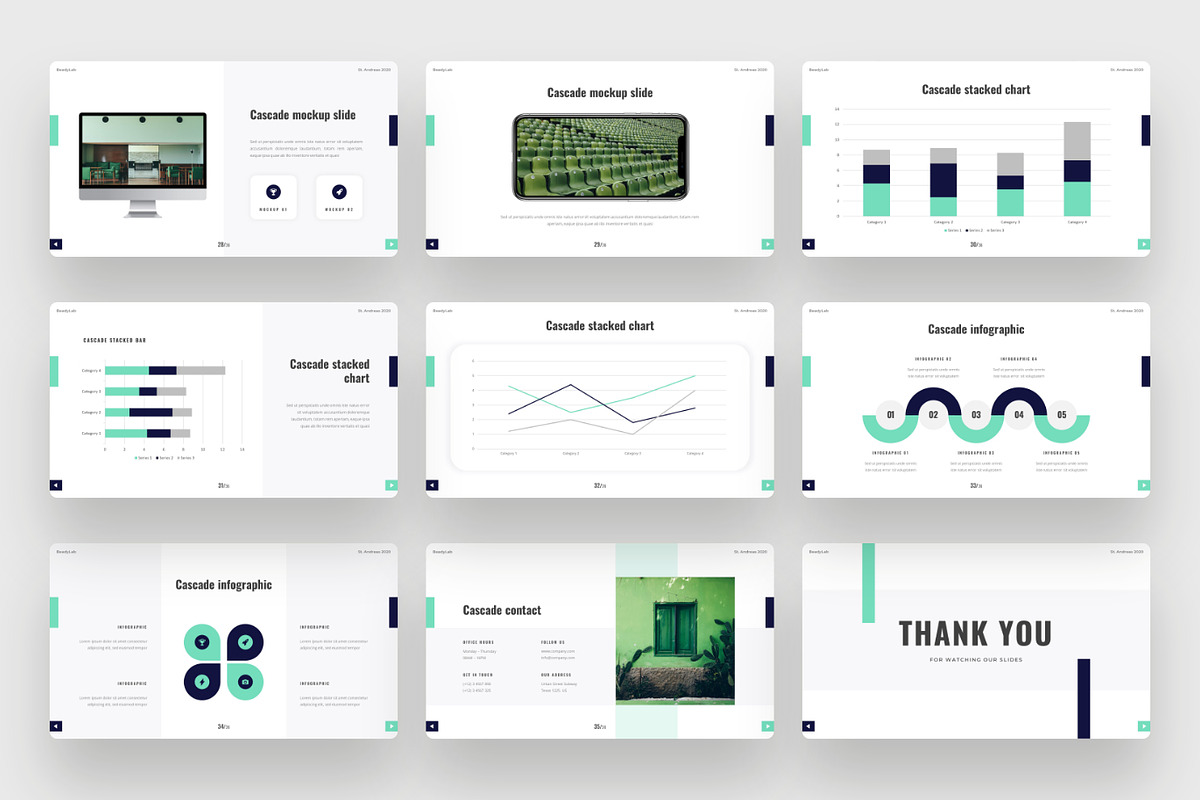 Cascade - Business Google Slides, a Presentation Template by BeadyLab (Photo 5 of 6)