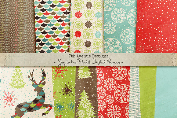 Joy To The World Digital Papers