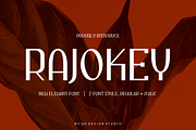 Rajokey - Nature Font, a Sans Serif Font by QR Design Studio (Thumbnail 1 of 8)