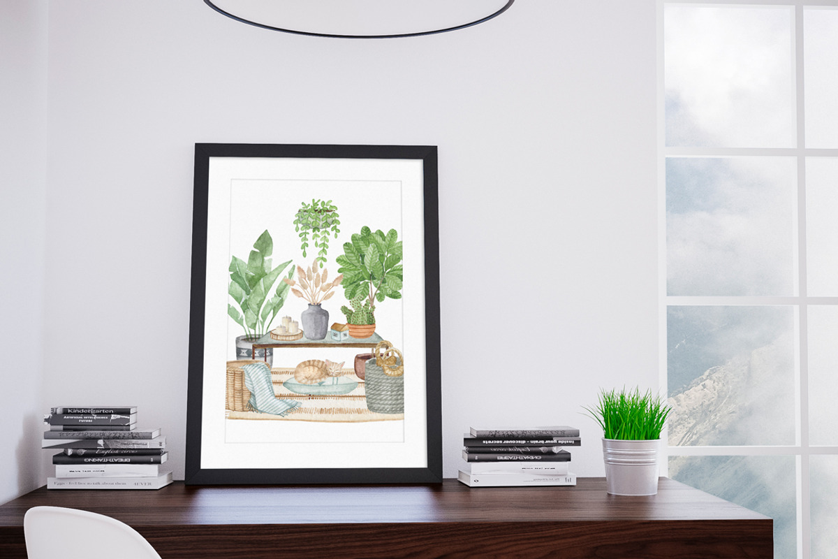Home decor. Watercolor set, an Object Graphic by JuliaBadeeva (Photo 4 of 9)